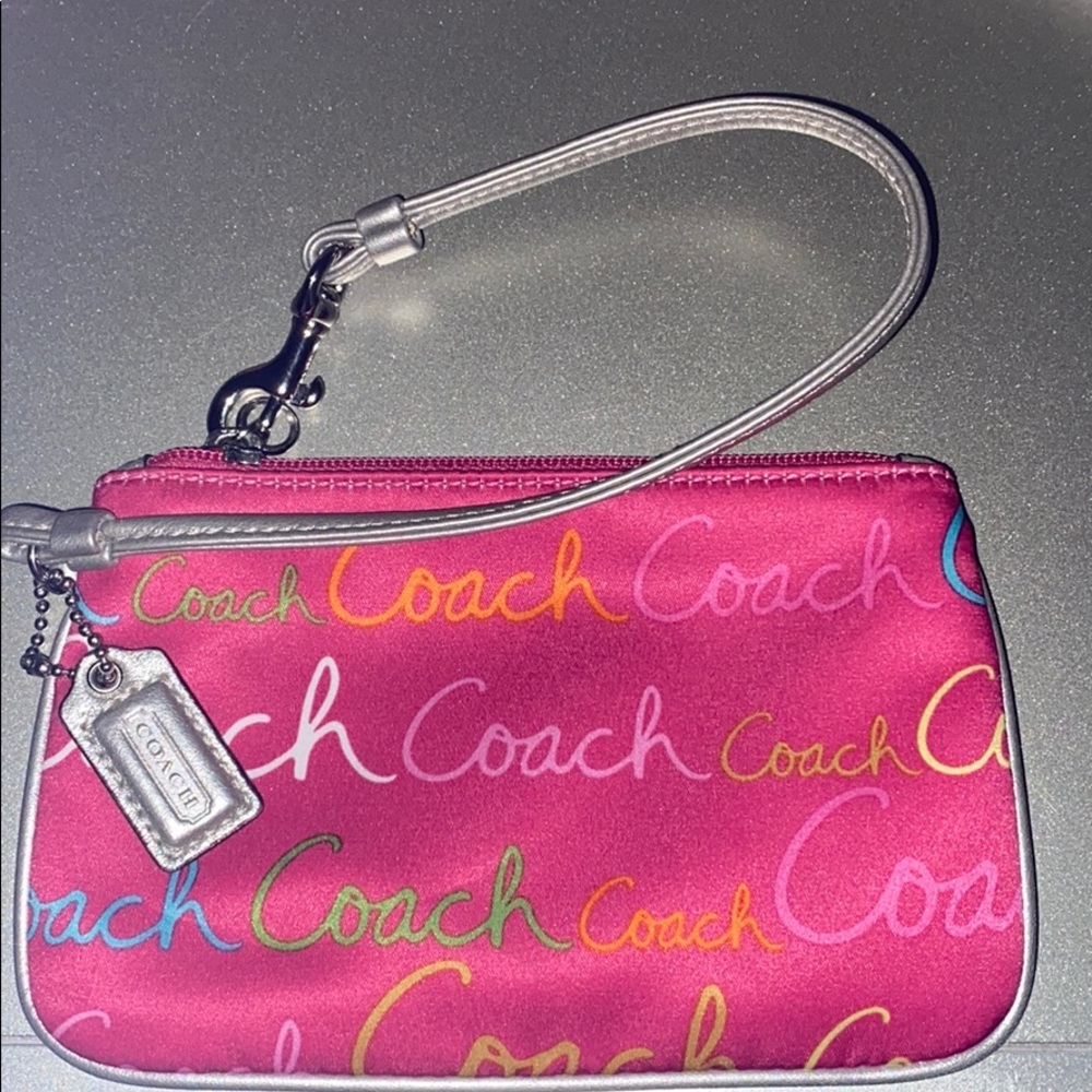 Slightly used Coach wristlet